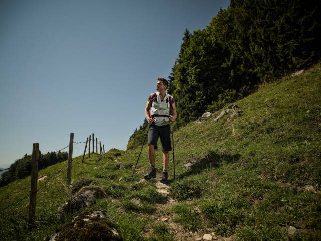 Wanderer in Tiroler Bergen