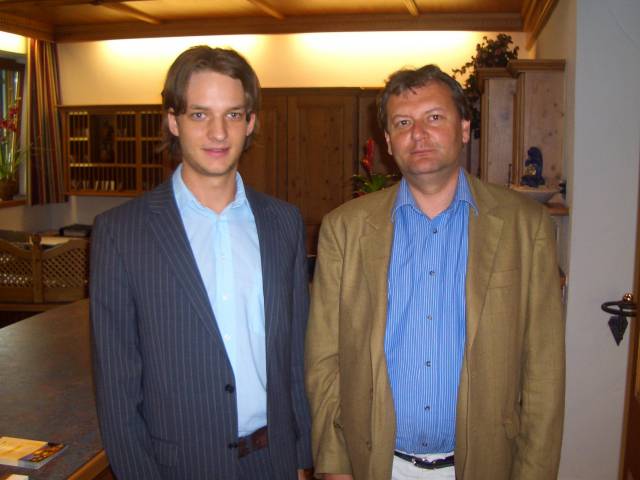 Gerhard Kneringer und Istvan Hiller im Posthotel Erlerwirt