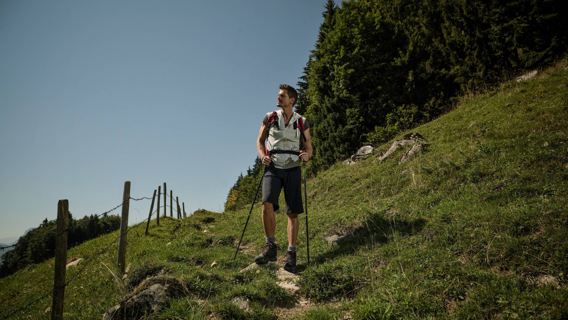 Wanderer in Tiroler Bergen